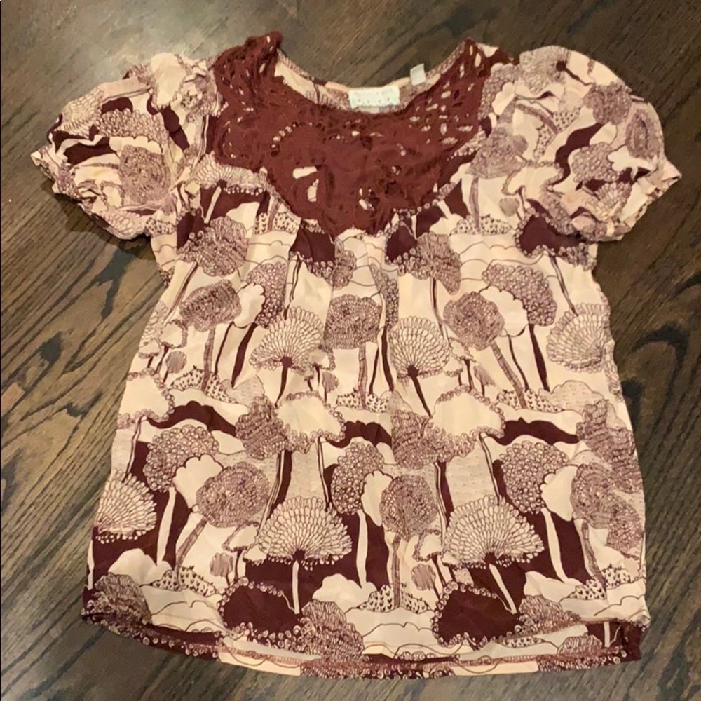 Kimchi & Blue silk shirt NWOT Anthropologie